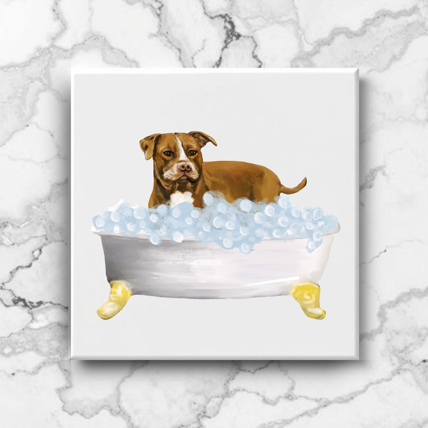 Pitt Bull Ceramic Tile - MerikaArt