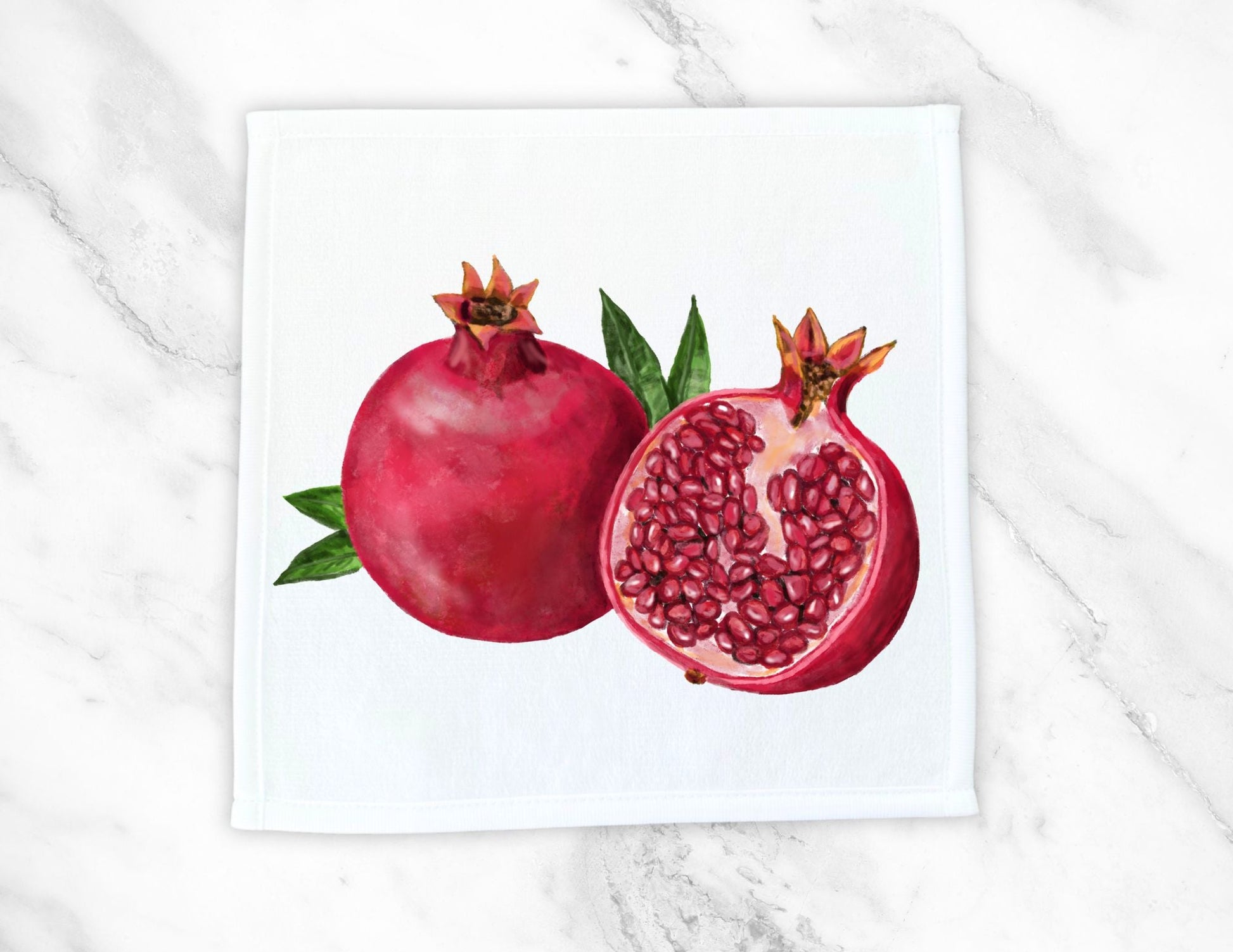 Pomegranate Delight Washcloth - MerikaArt