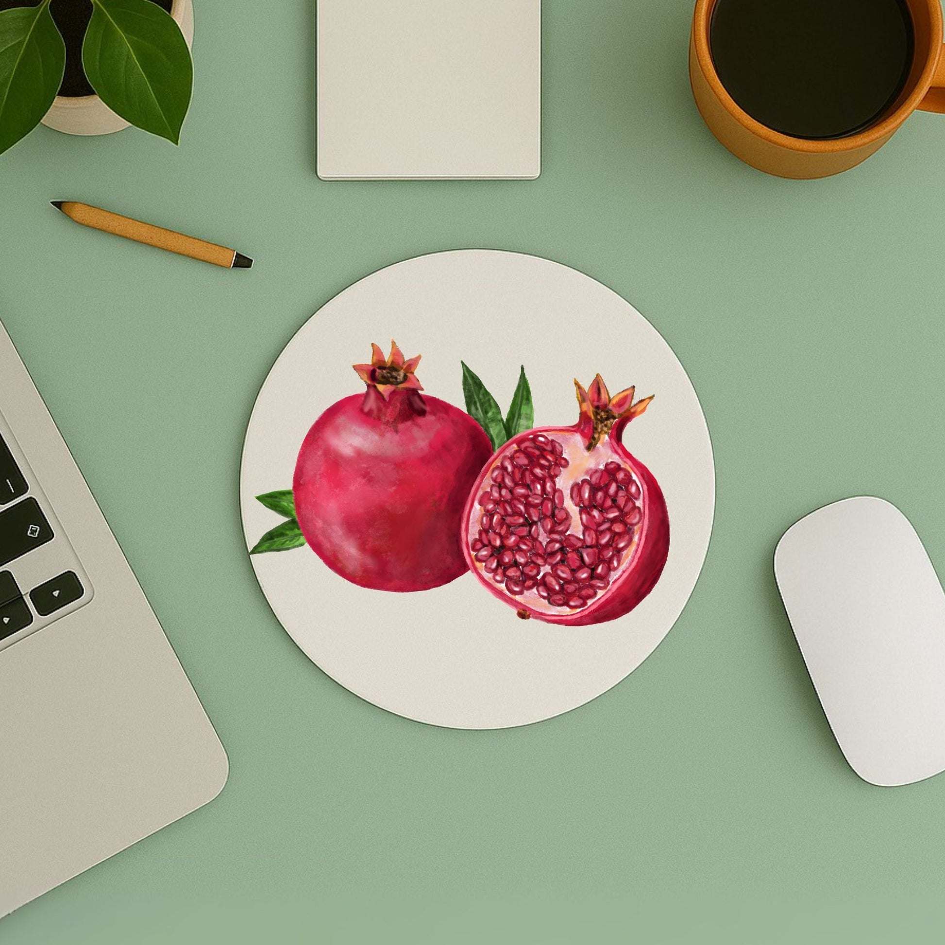 Pomegranate Mousepad - MerikaArt