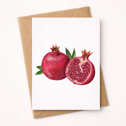 Pomegranate Postcard - MerikaArt