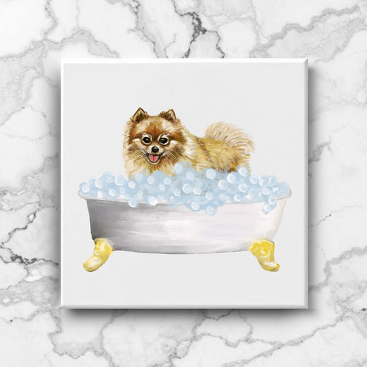 Pomeranian Ceramic Tile - MerikaArt