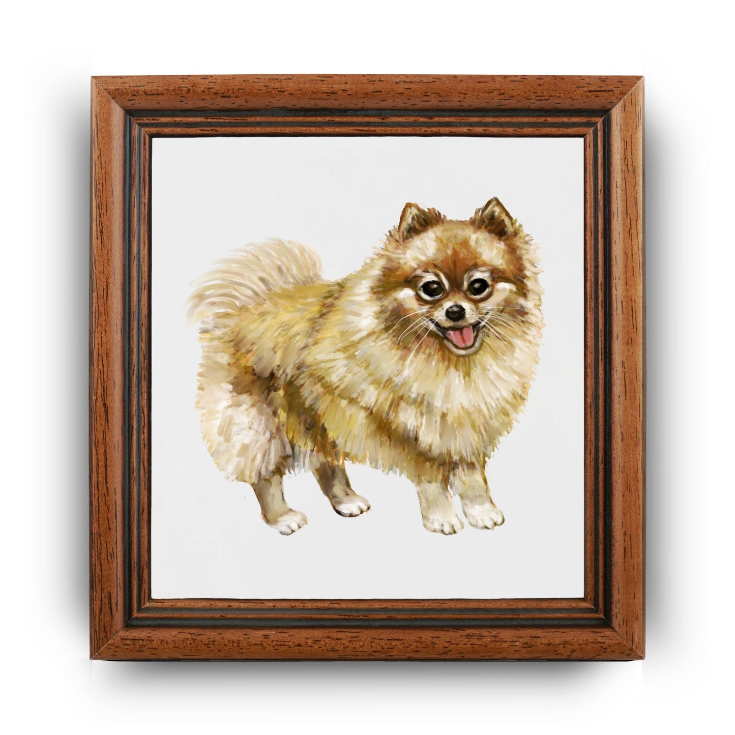 Pomeranian Dog Ceramic Tile - MerikaArt