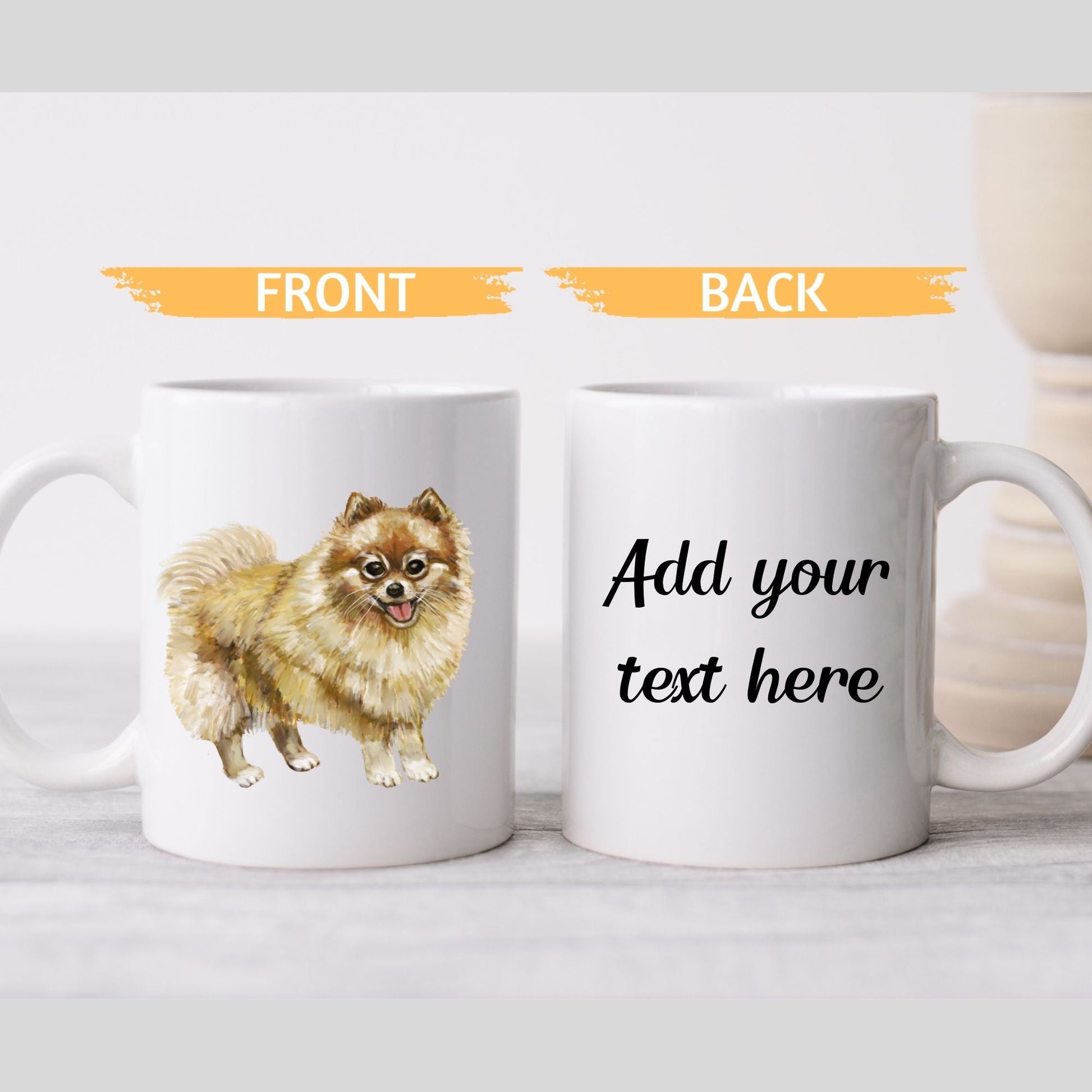 Pomeranian Dog Mug - MerikaArt