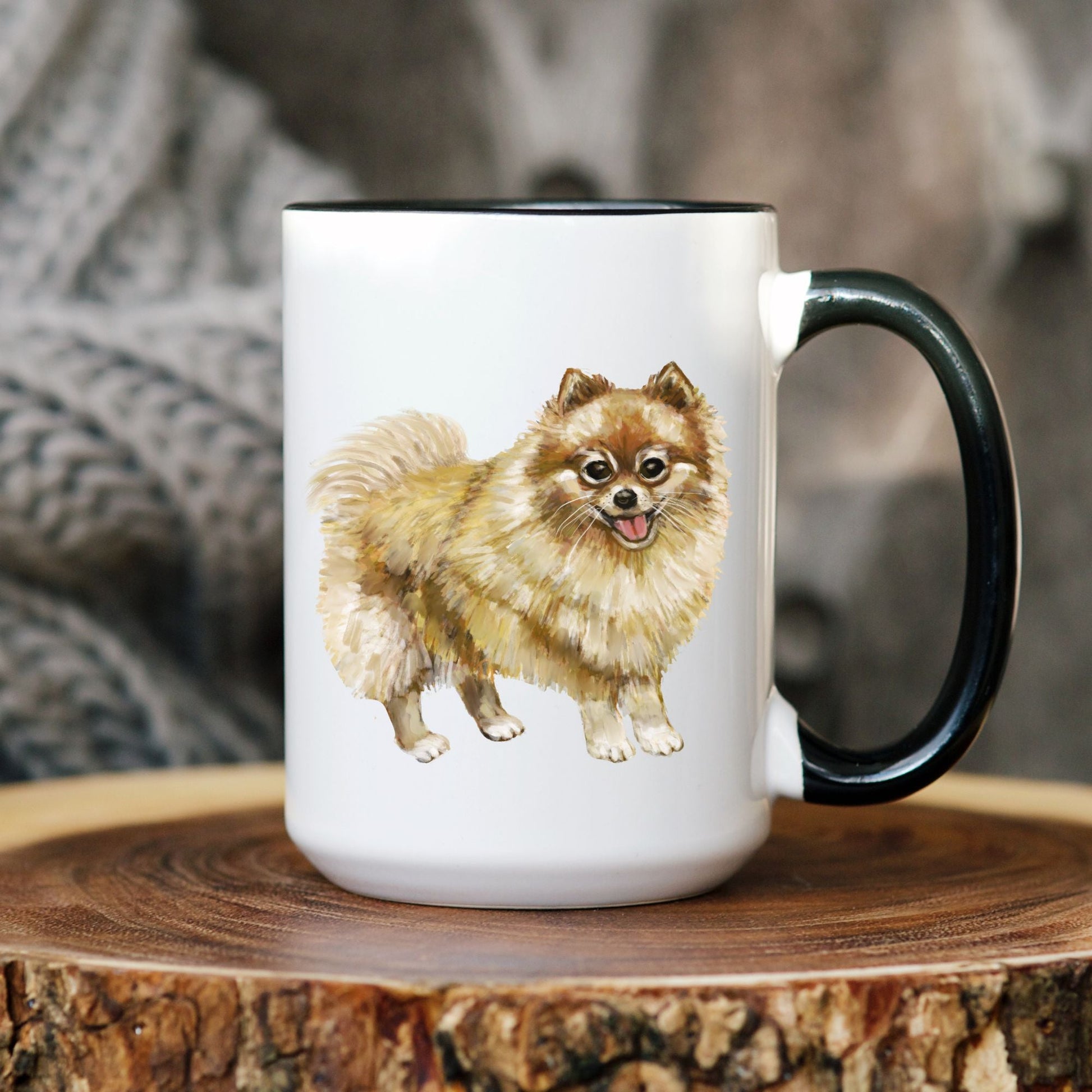 Pomeranian Dog Mug - MerikaArt