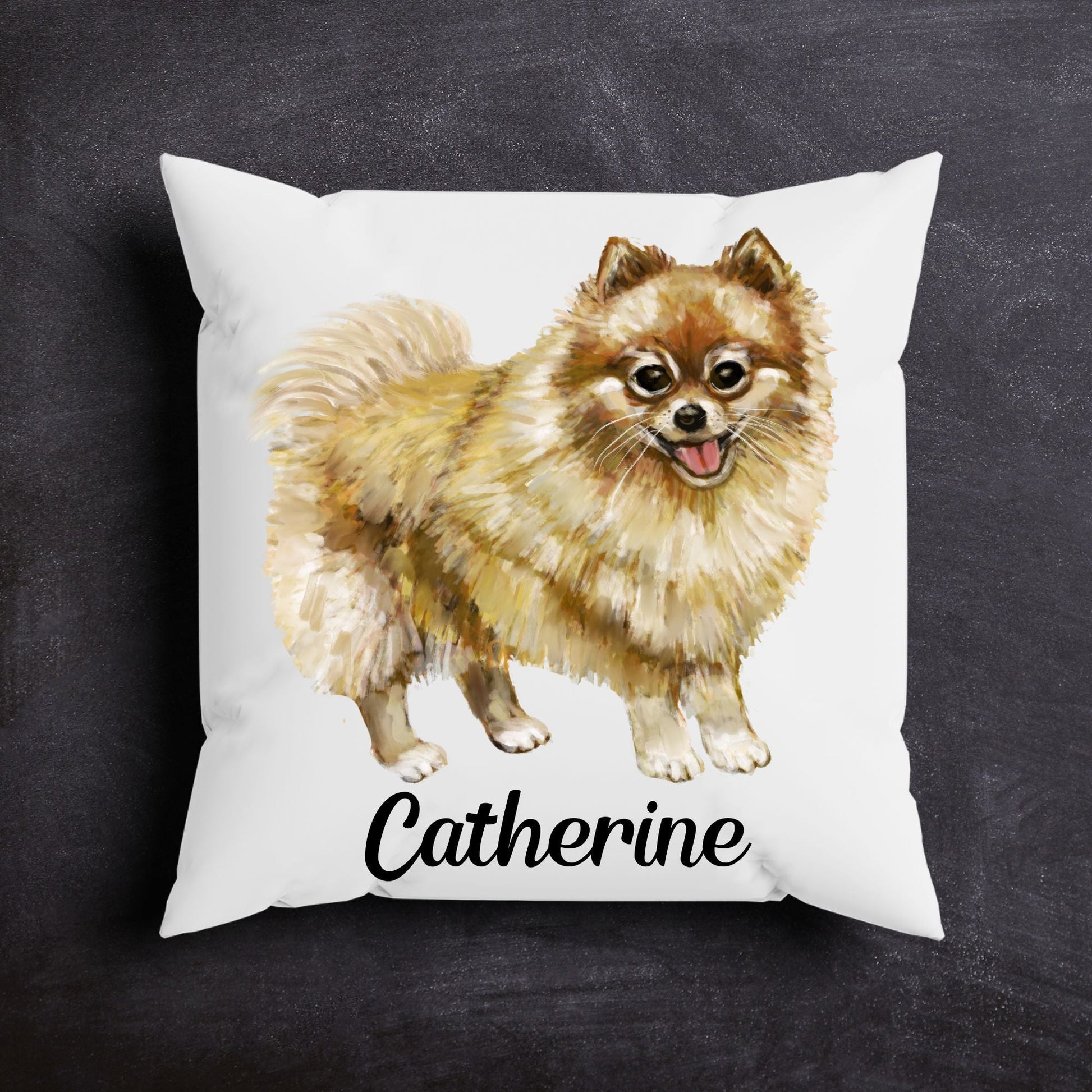 Pomeranian Dog Pillow - MerikaArt