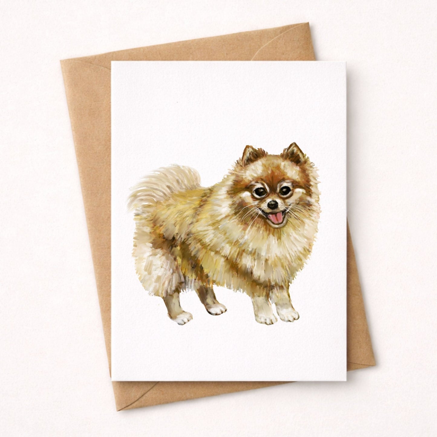 Pomeranian Dog Postcard - MerikaArt