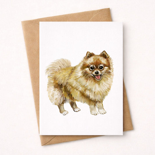 Pomeranian Dog Postcard - MerikaArt