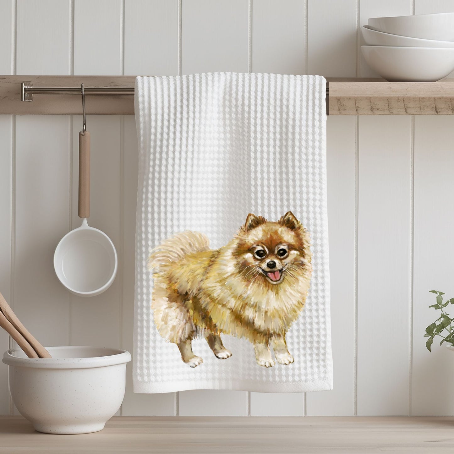 Pomeranian Kitchen Towel - MerikaArt