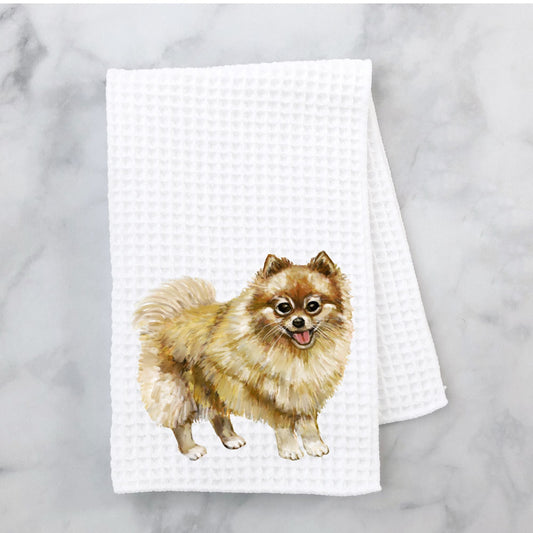 Pomeranian Kitchen Towel - MerikaArt