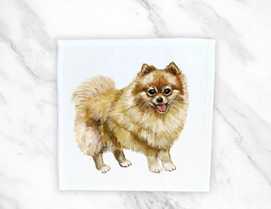 Pomeranian Washcloth - MerikaArt