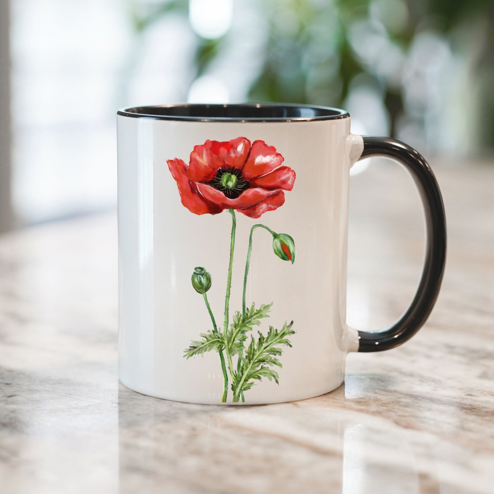 Poppy Mug - MerikaArt