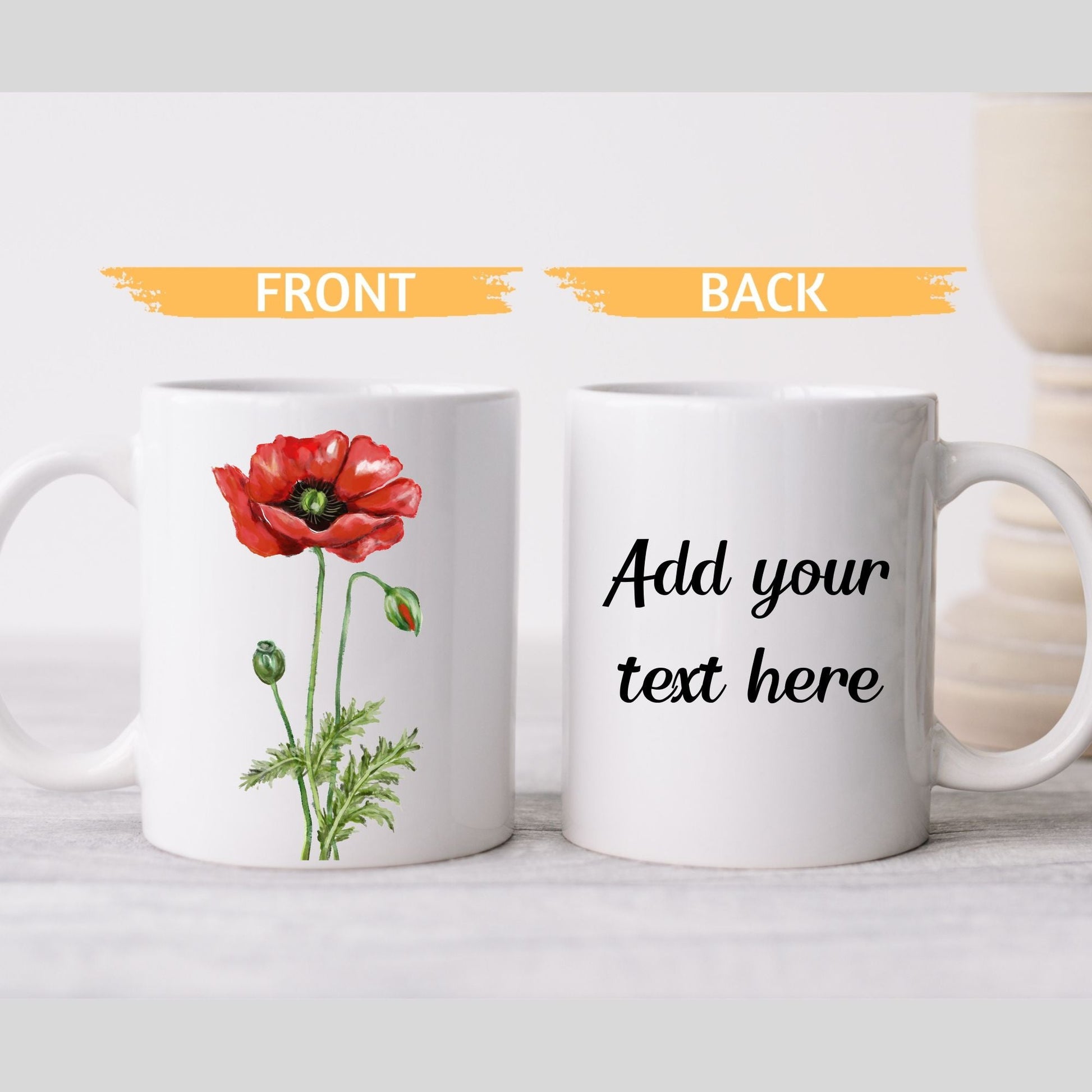 Poppy Mug - MerikaArt