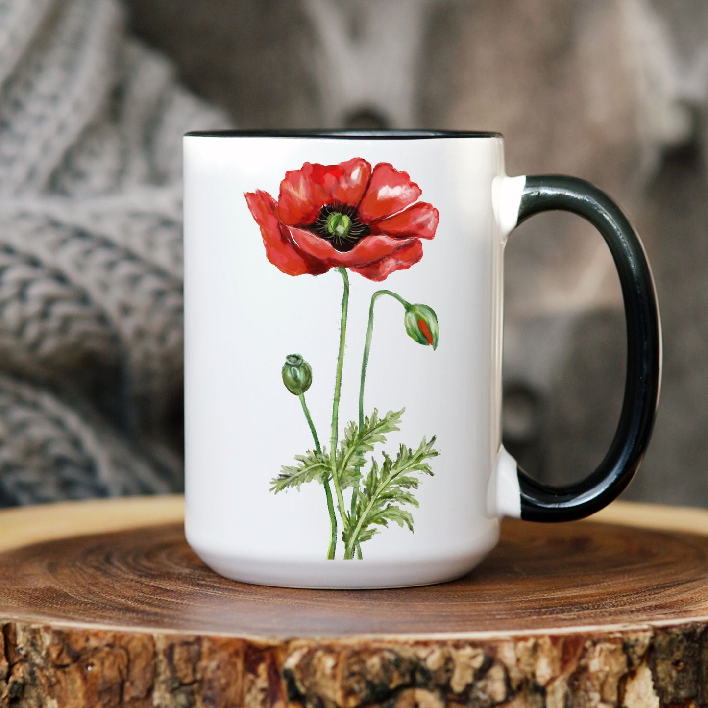 Poppy Mug - MerikaArt