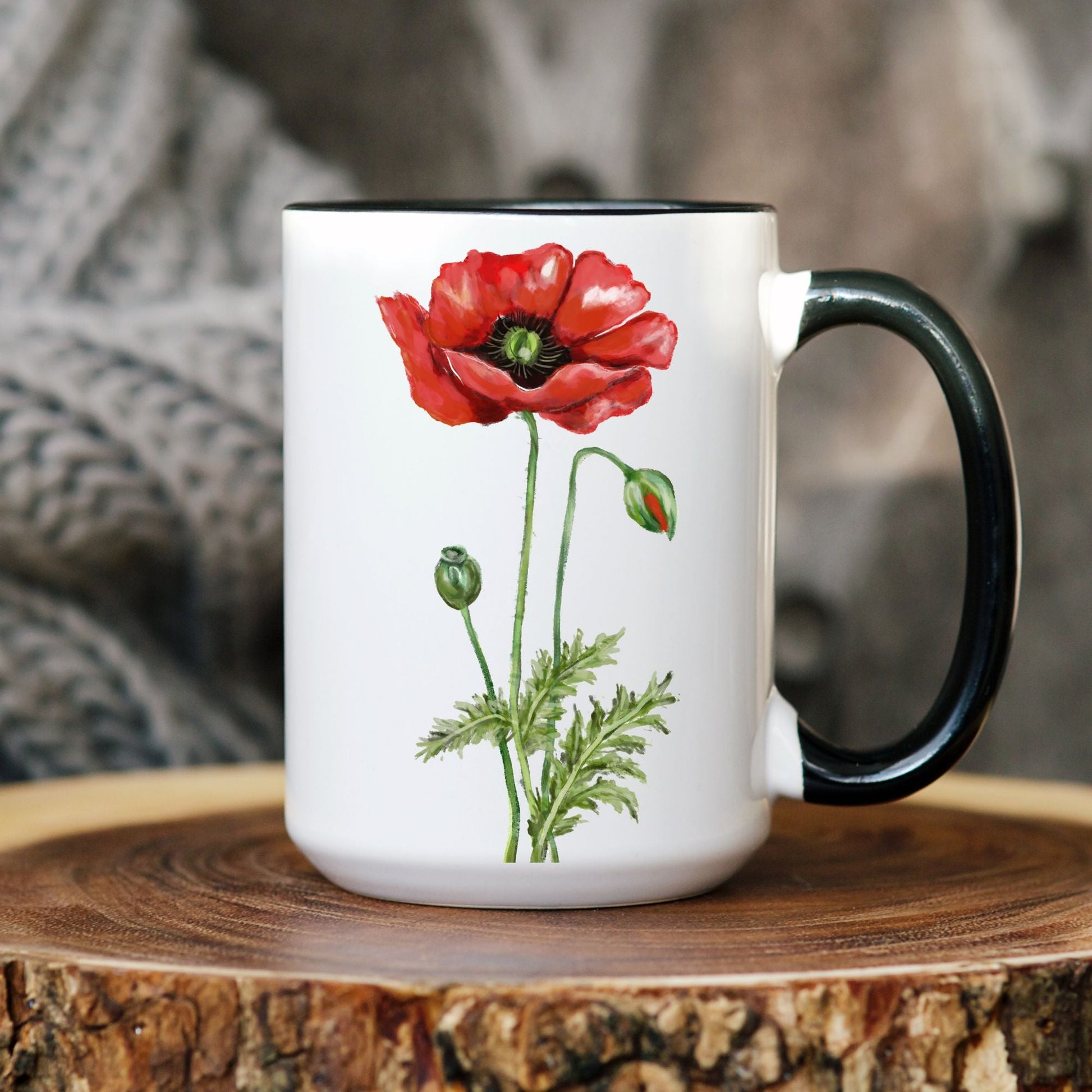 Poppy Mug - MerikaArt