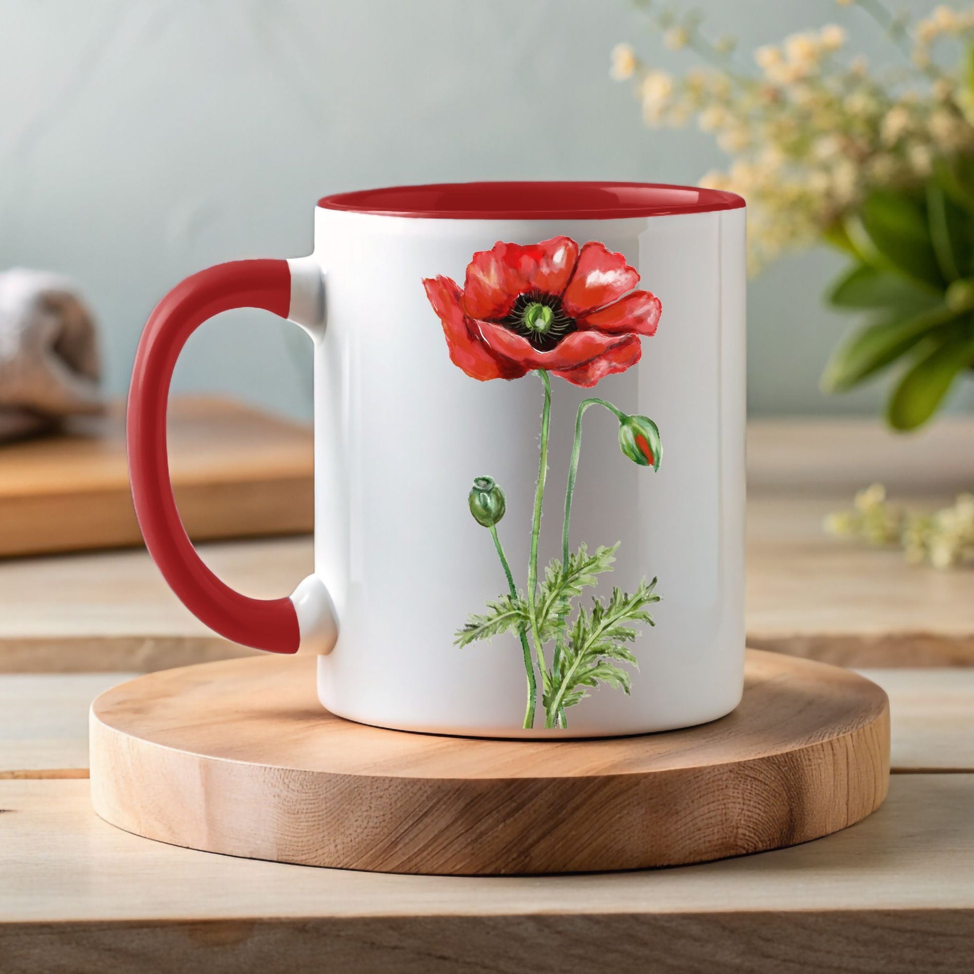 Poppy Mug - MerikaArt