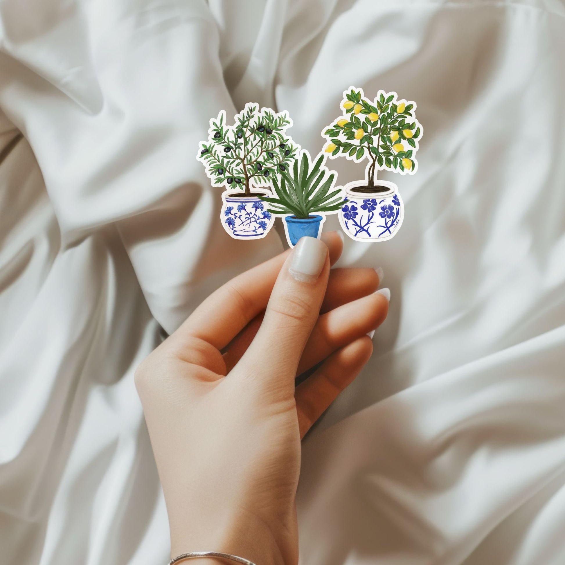 Potted Plants Vinyl Sticker - MerikaArt