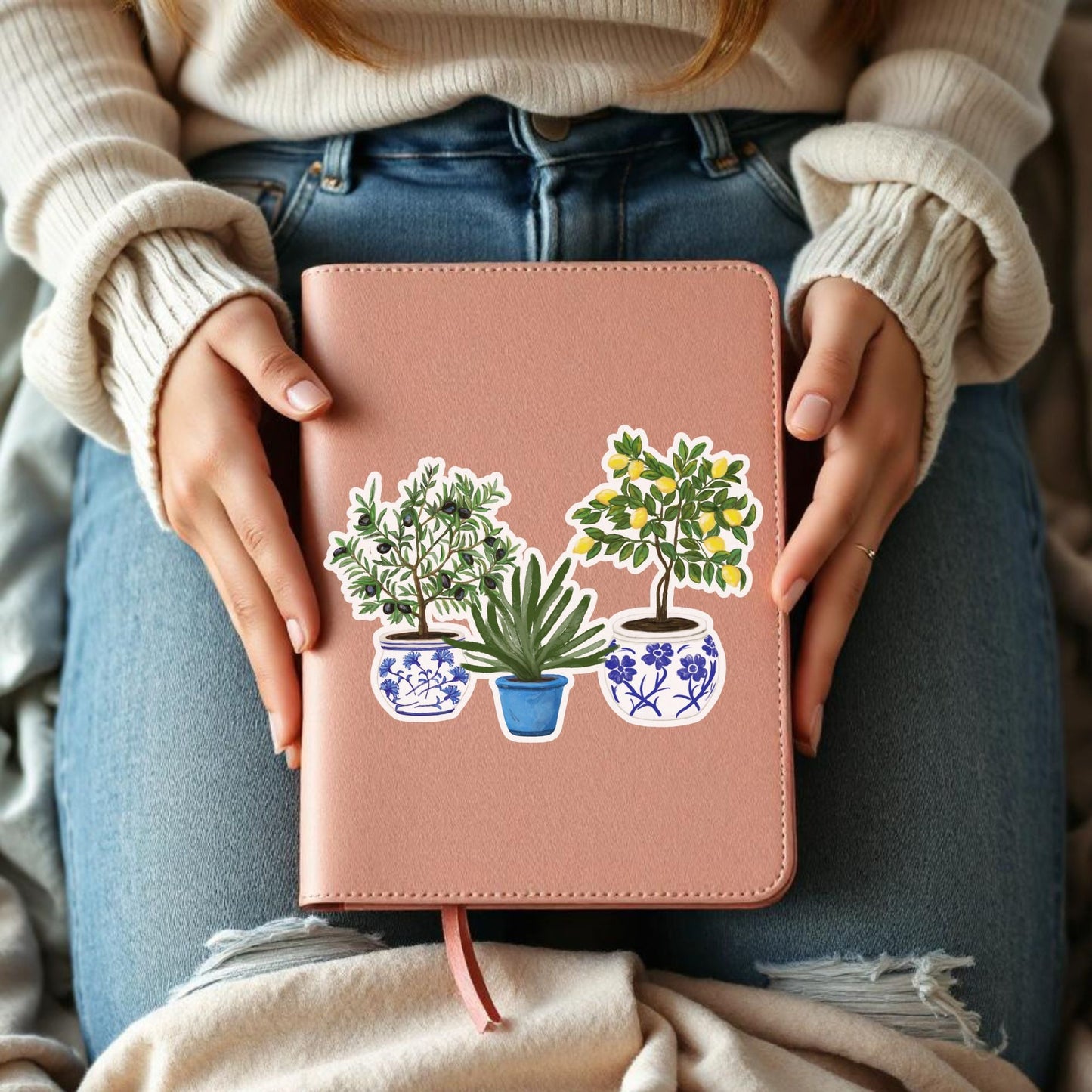 Potted Plants Vinyl Sticker - MerikaArt