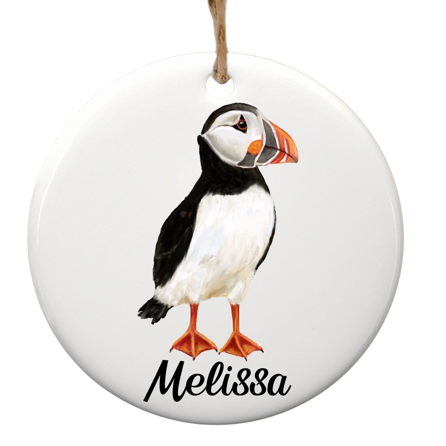 Puffin Ceramic Ornament - MerikaArt