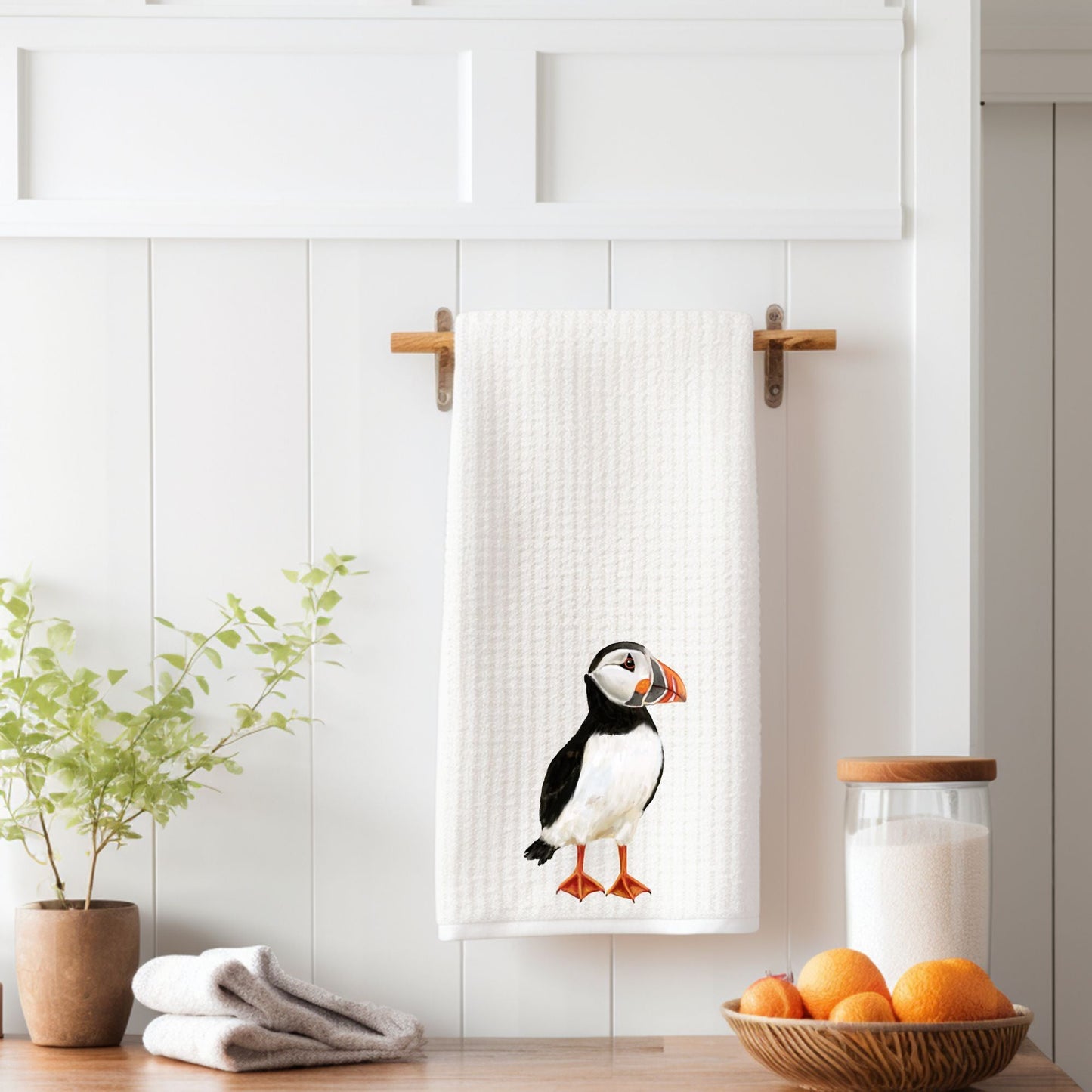 Puffin Kitchen Towel - MerikaArt