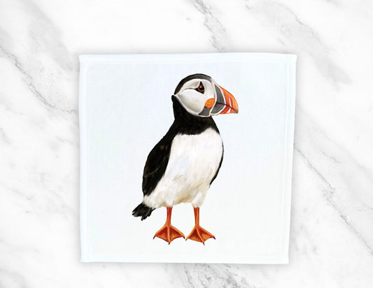Puffin Washcloth - MerikaArt