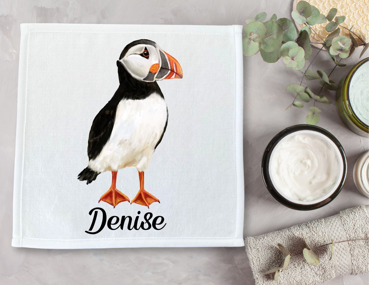 Puffin Washcloth - MerikaArt