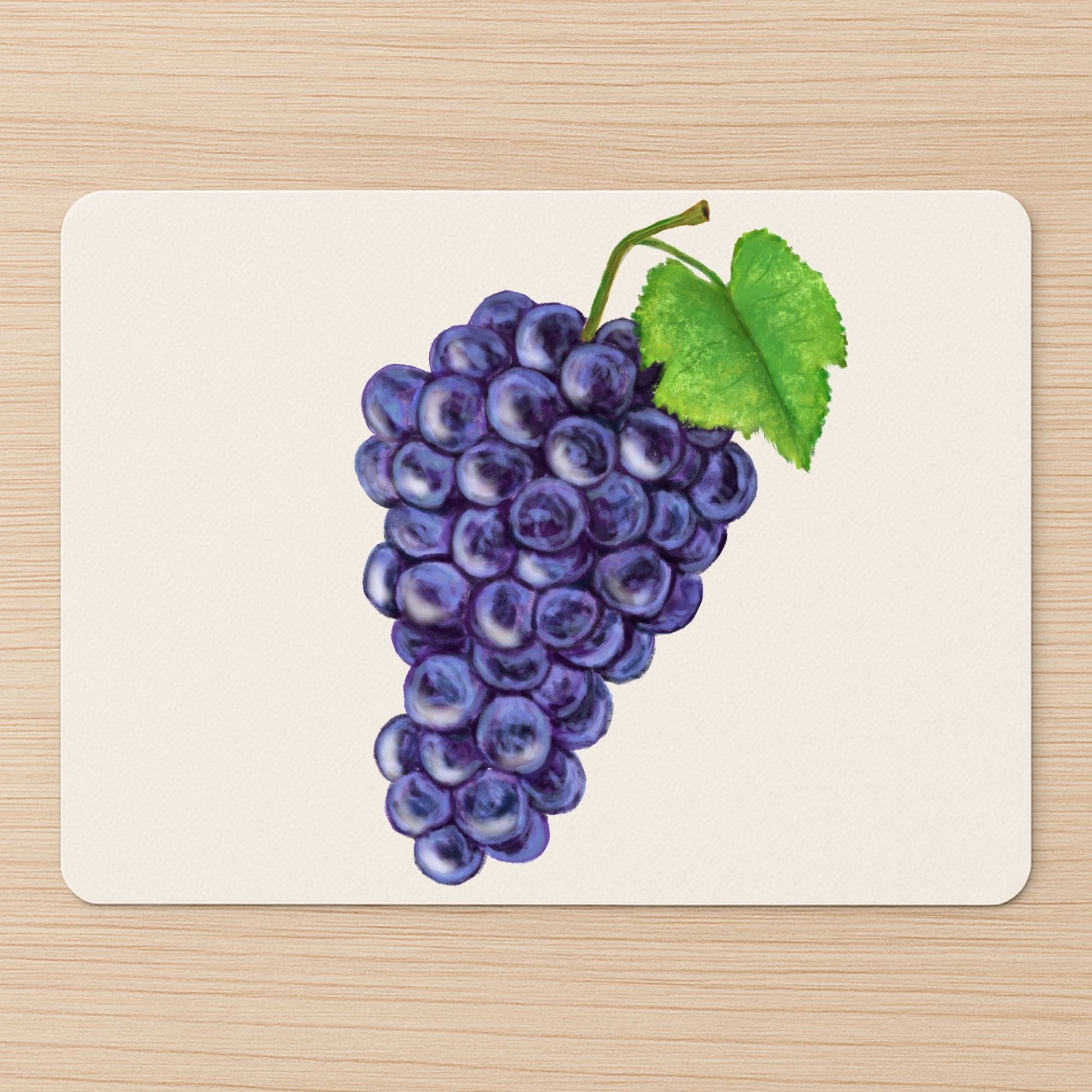 Purple Grape Mousepad - MerikaArt
