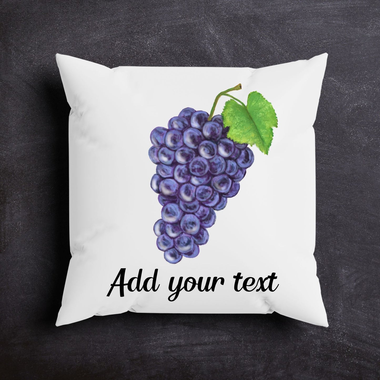 Purple Grapes Pillow - MerikaArt