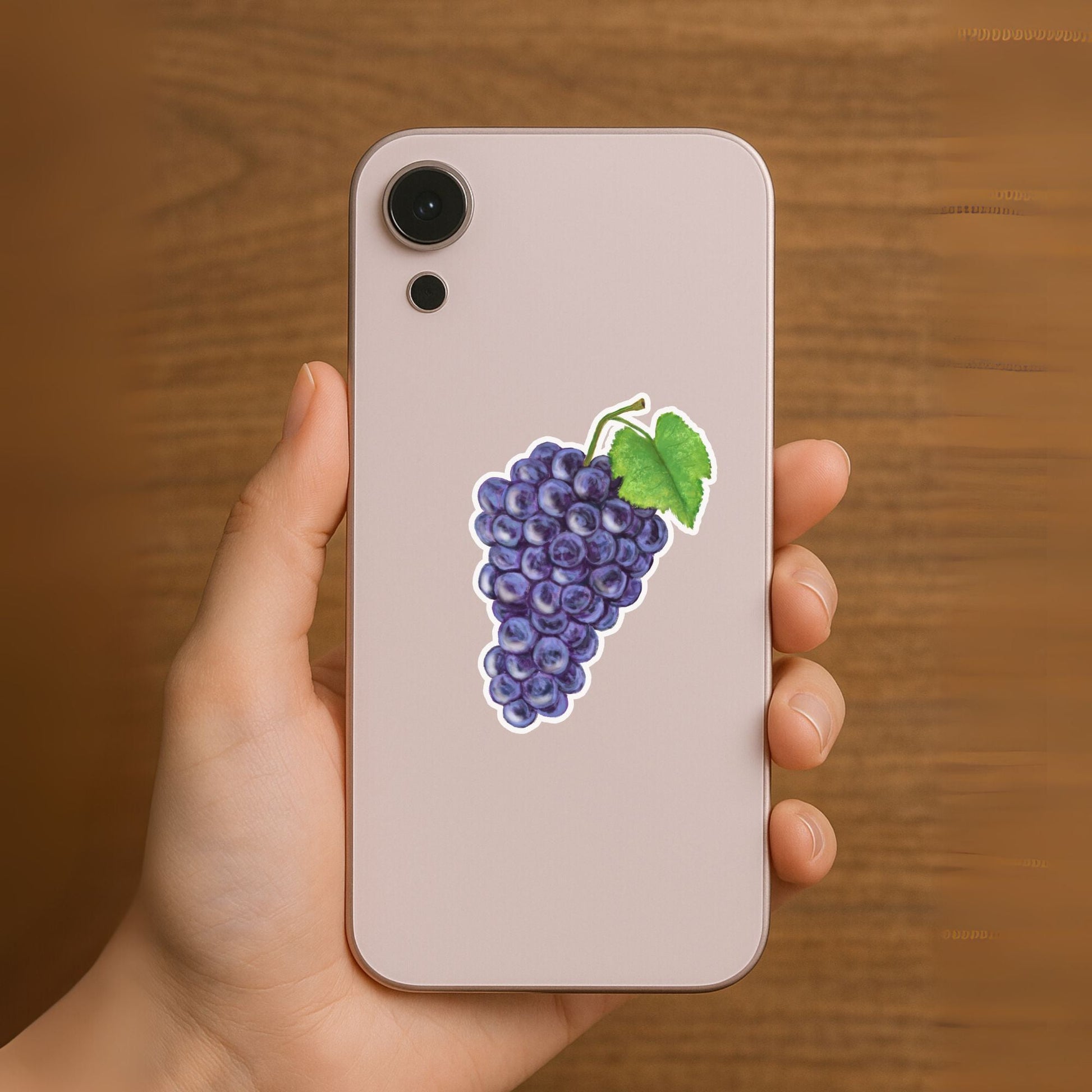 Purple Grapes Vinyl Sticker - MerikaArt