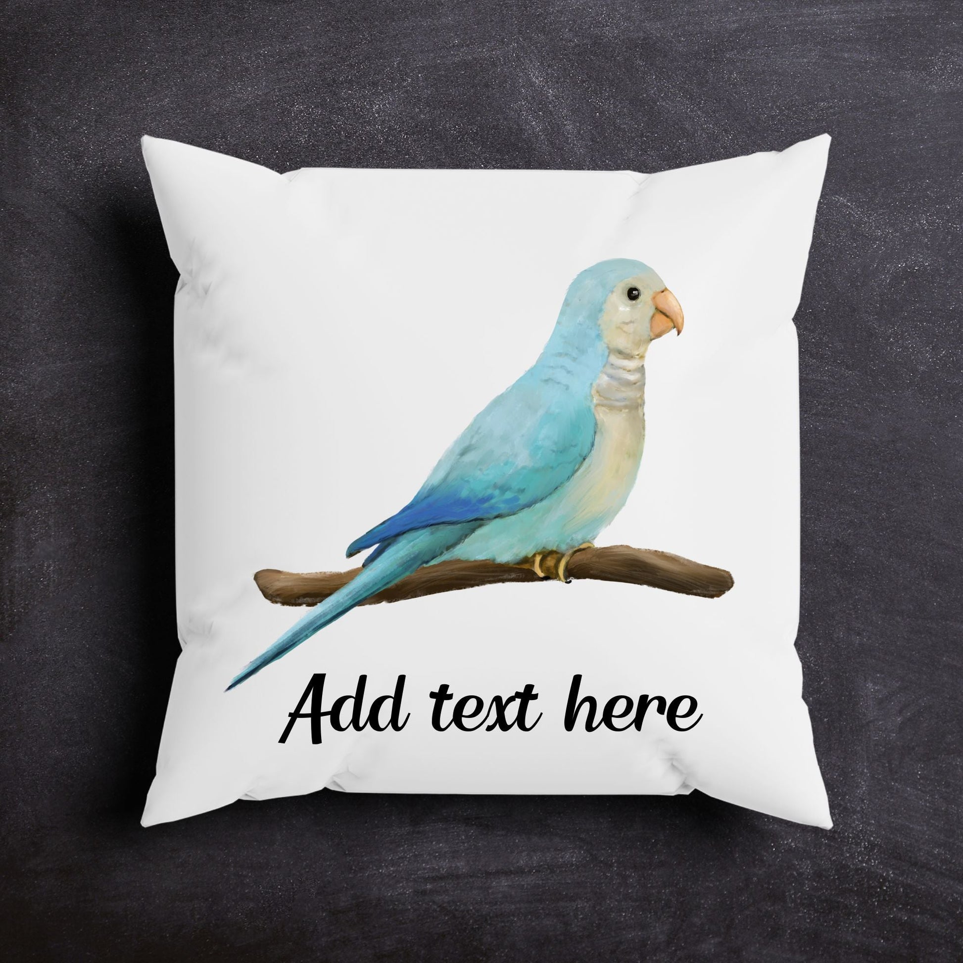 Quaker Parrot Pillow - MerikaArt