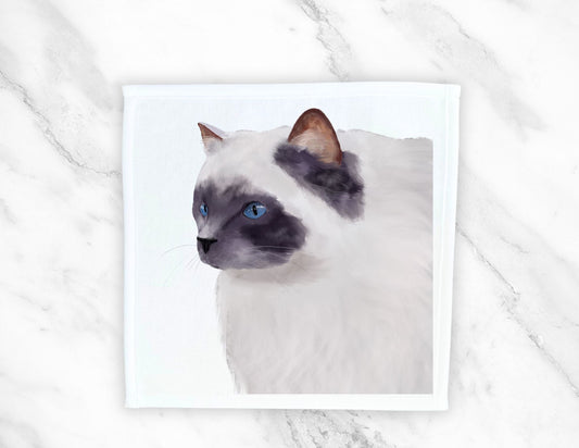 Ragdoll Cat Washcloth - MerikaArt