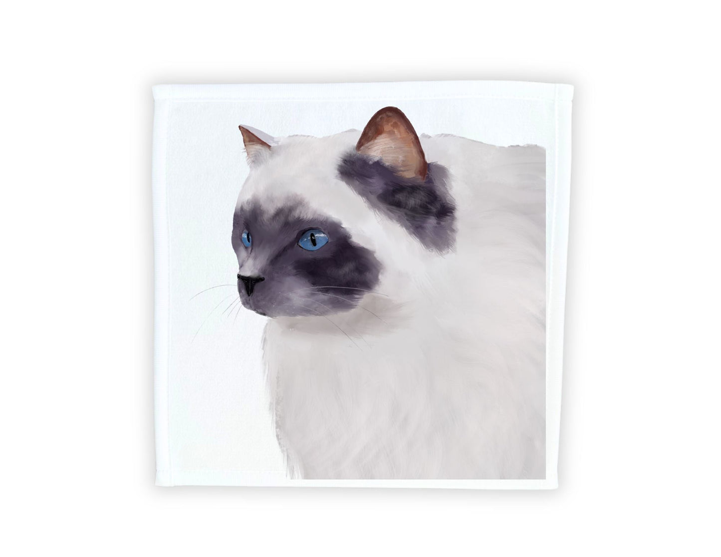 Ragdoll Cat Washcloth - MerikaArt
