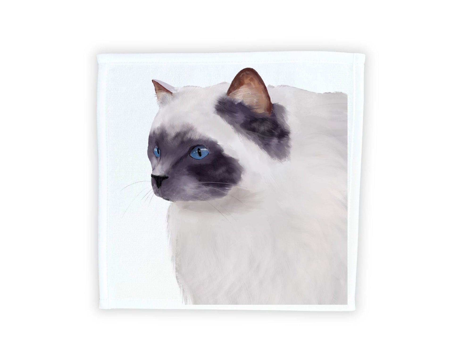 Ragdoll Cat Washcloth - MerikaArt