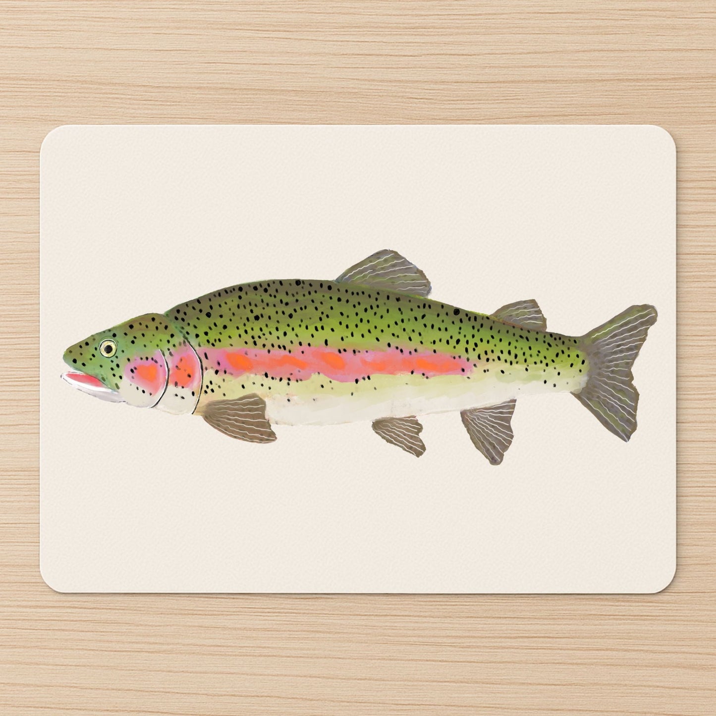 Rainbow Trout Mousepad - MerikaArt