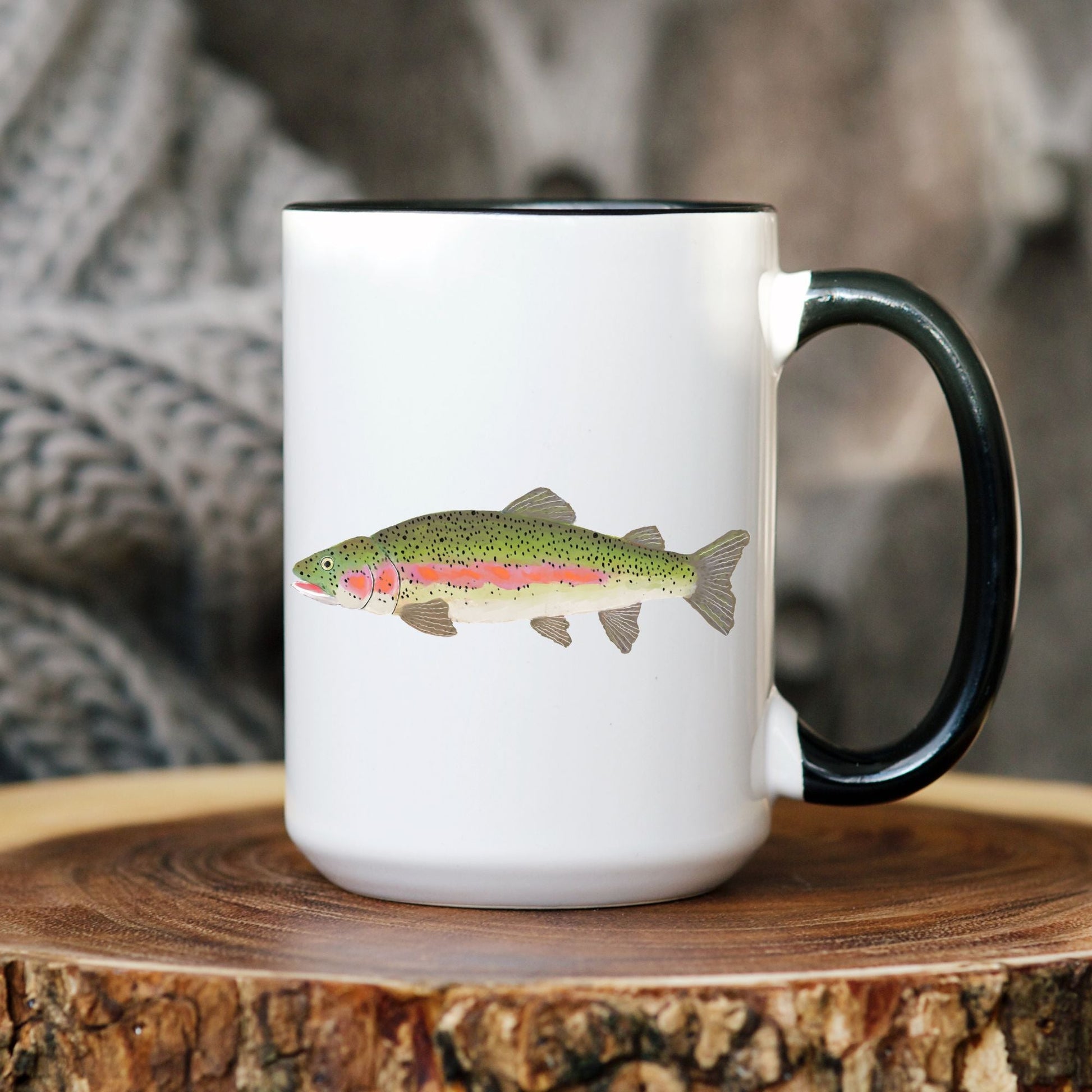 Rainbow Trout Mug - MerikaArt