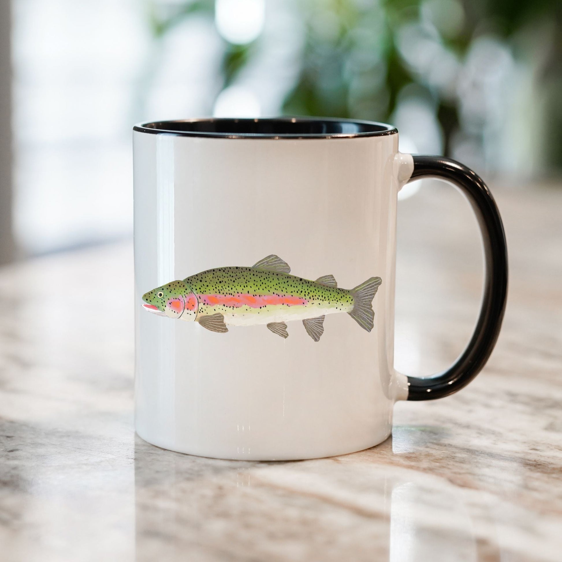 Rainbow Trout Mug - MerikaArt