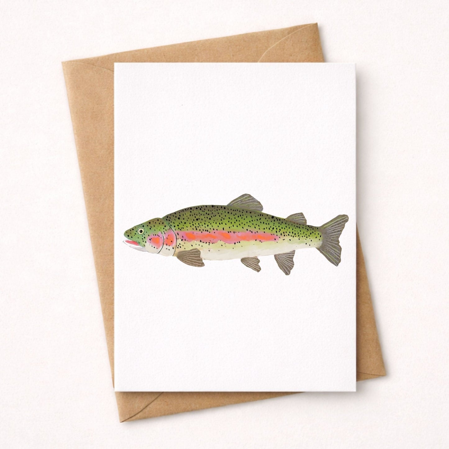 Rainbow Trout Postcard - MerikaArt