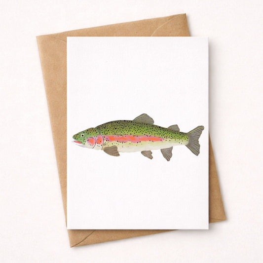 Rainbow Trout Postcard - MerikaArt