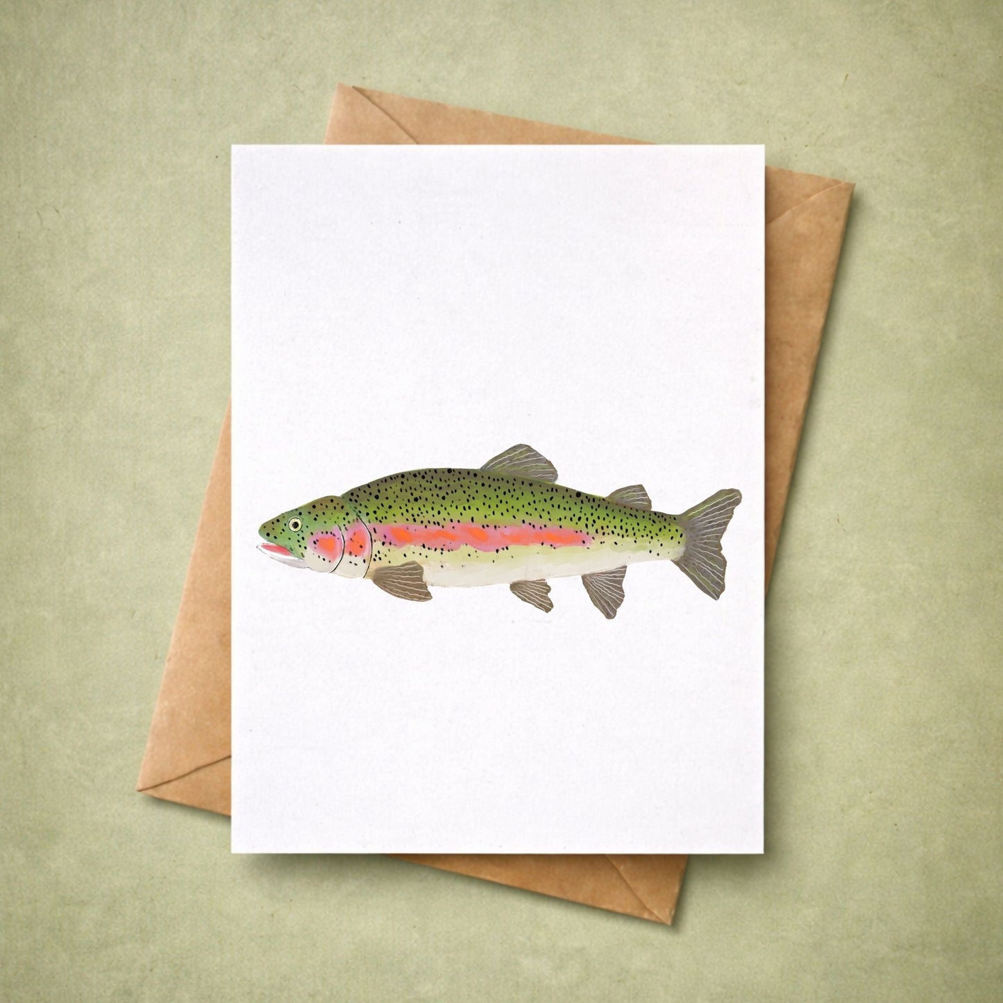 Rainbow Trout Postcard - MerikaArt