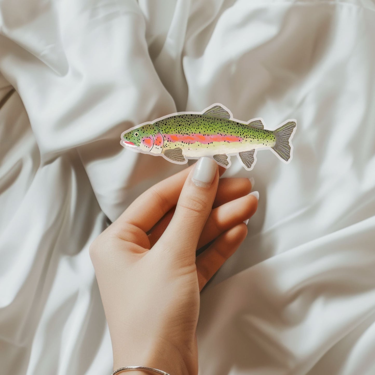 Rainbow Trout Vinyl Sticker - MerikaArt
