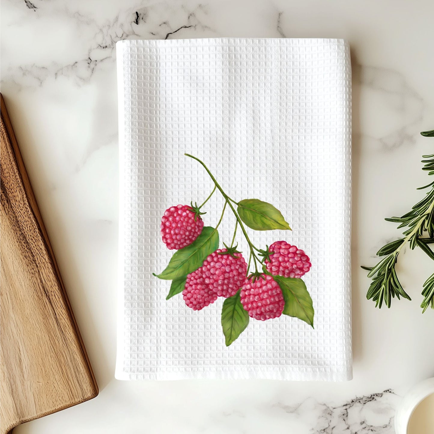 Raspberry Kitchen Towel - MerikaArt