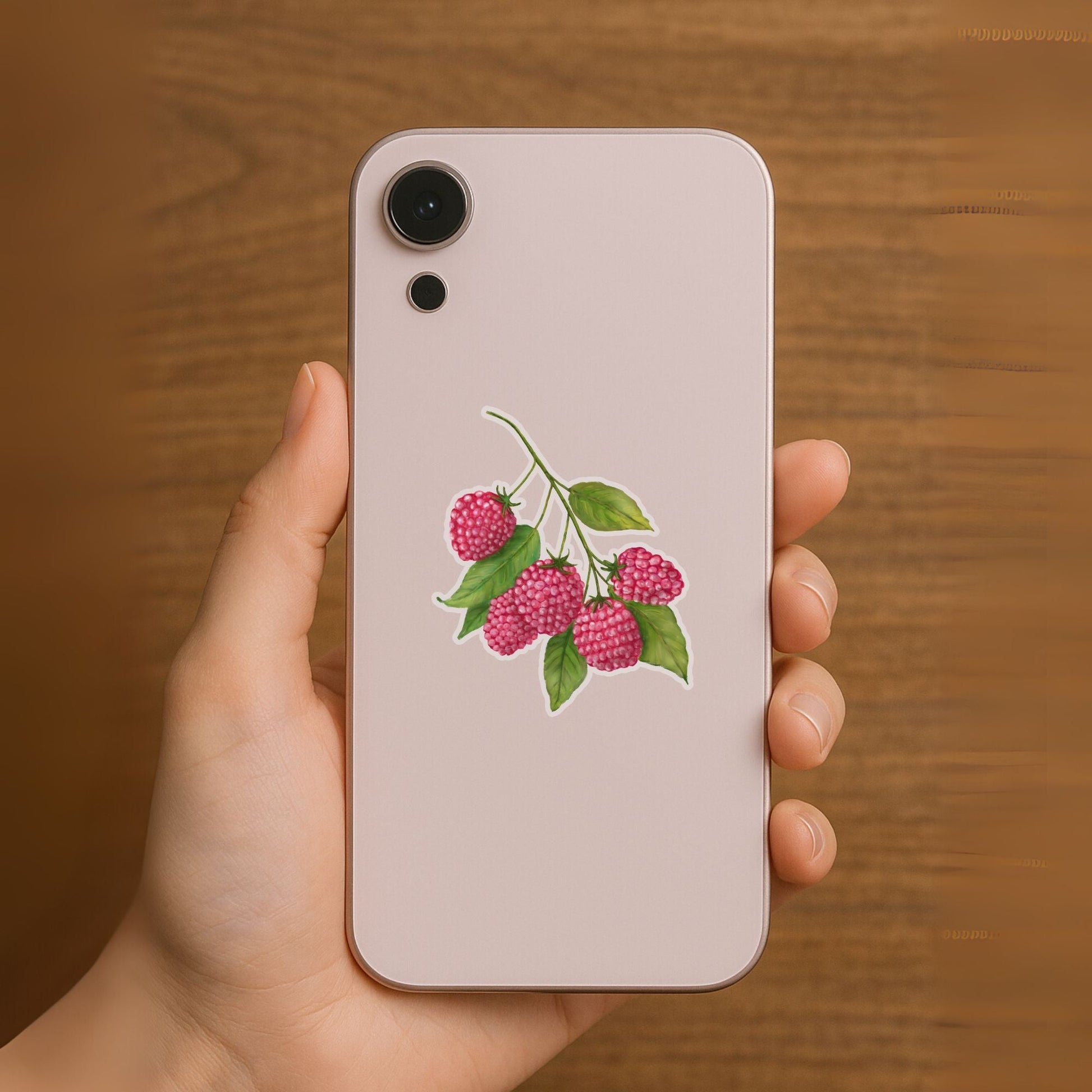 Raspberry Vinyl Sticker - MerikaArt