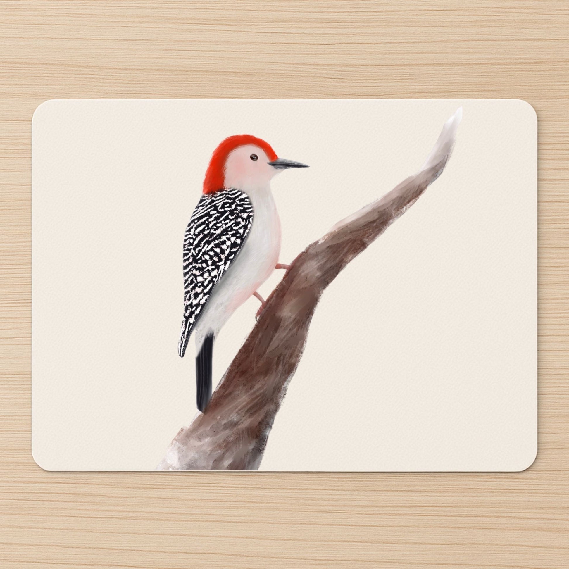 Red - bellied Woodpecker Mousepad - MerikaArt