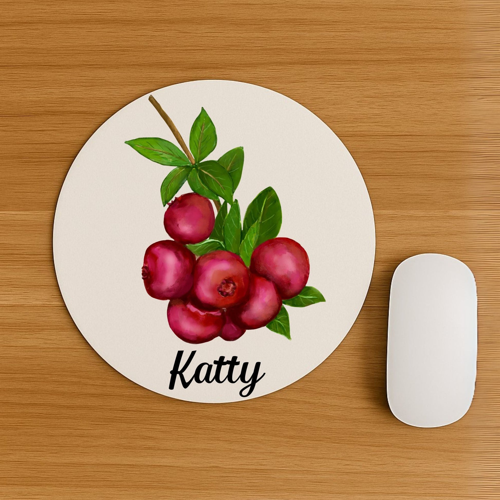Red Berry Mousepad - MerikaArt