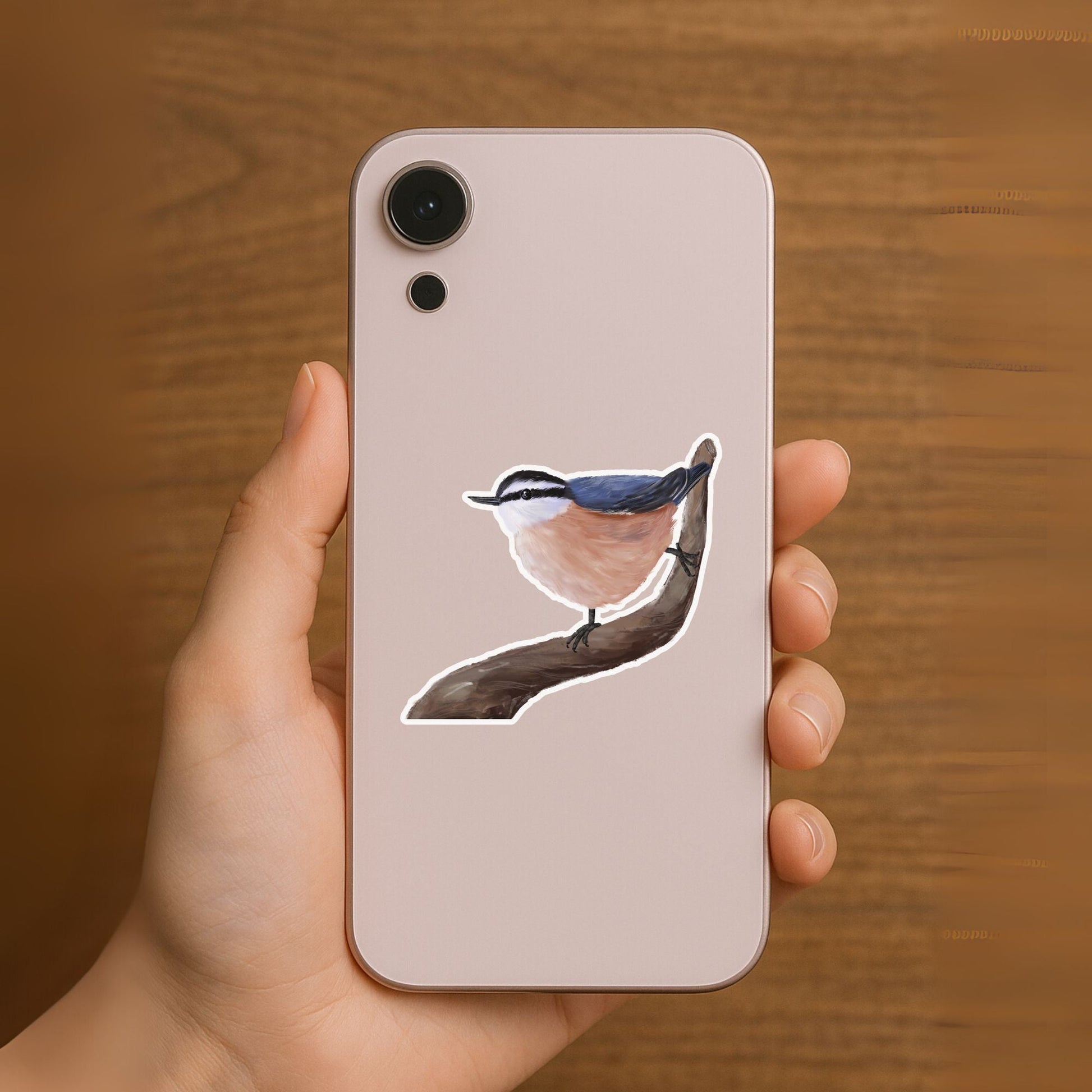 Red - breasted Nuthatch Sticker - MerikaArt