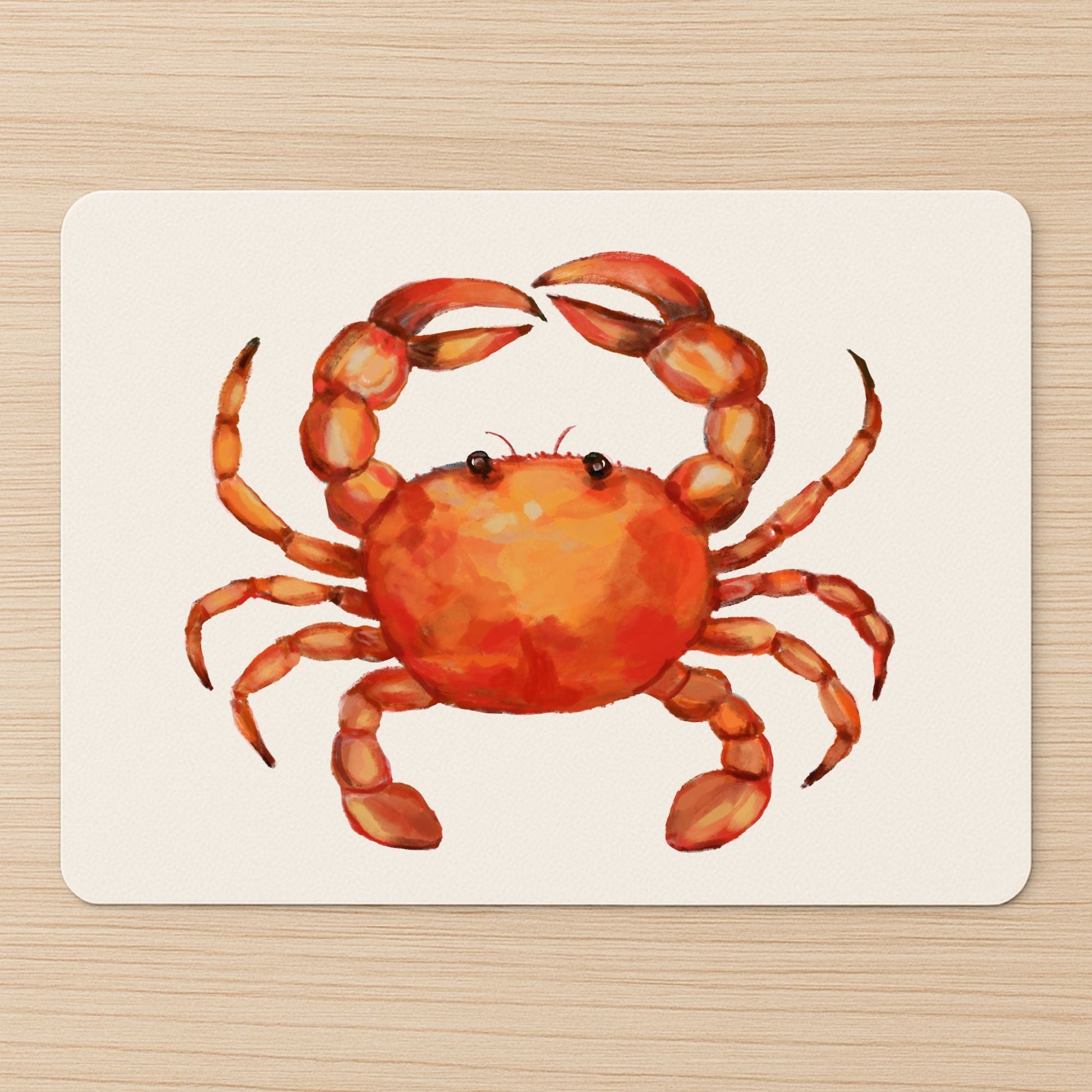 Red Crab Mousepad - MerikaArt