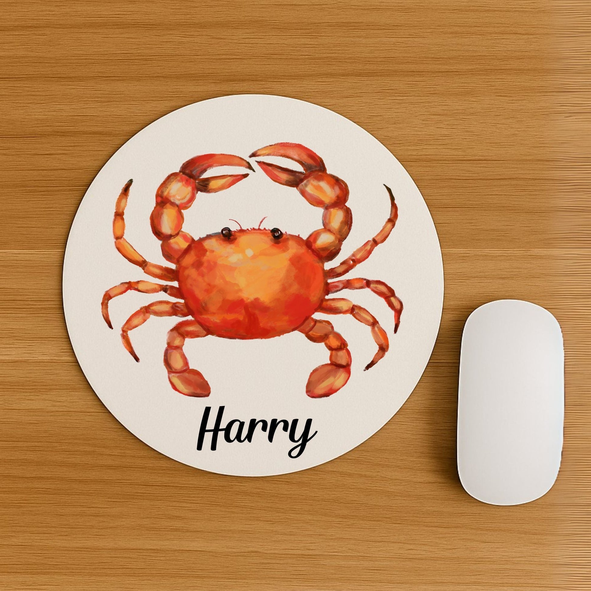 Red Crab Mousepad - MerikaArt