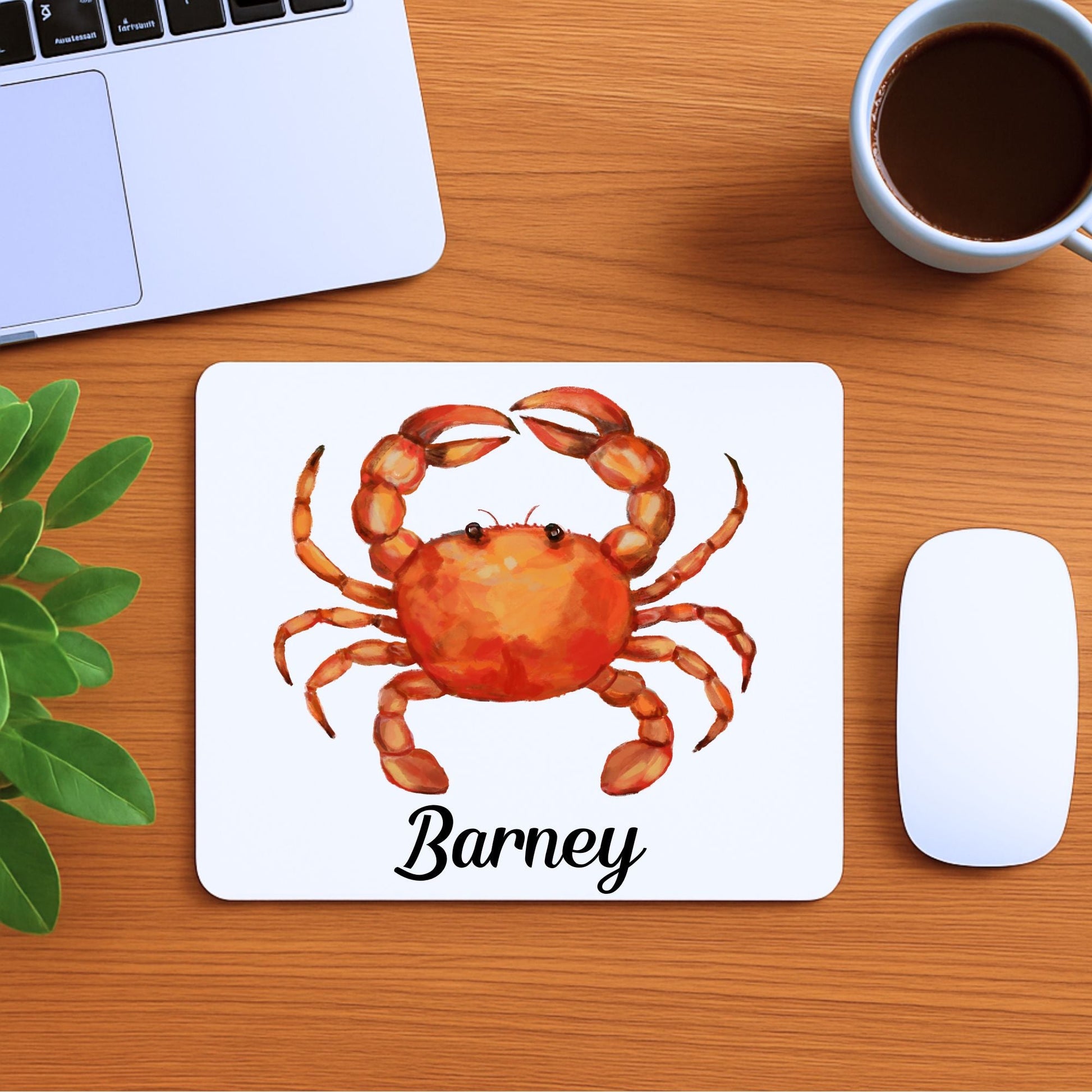 Red Crab Mousepad - MerikaArt