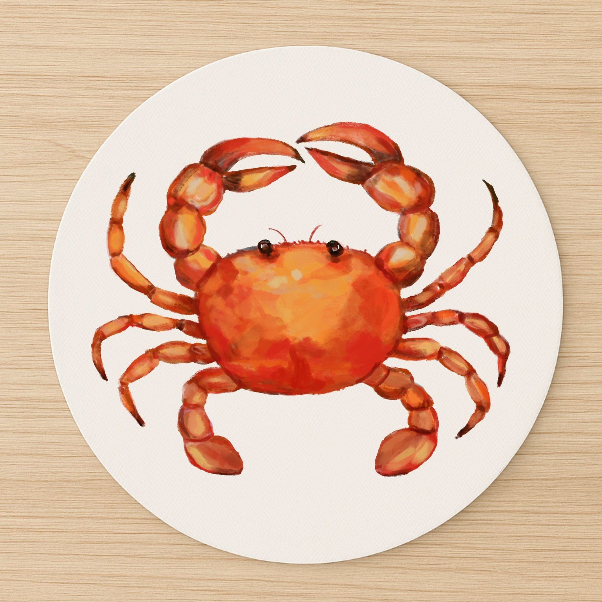 Red Crab Mousepad - MerikaArt