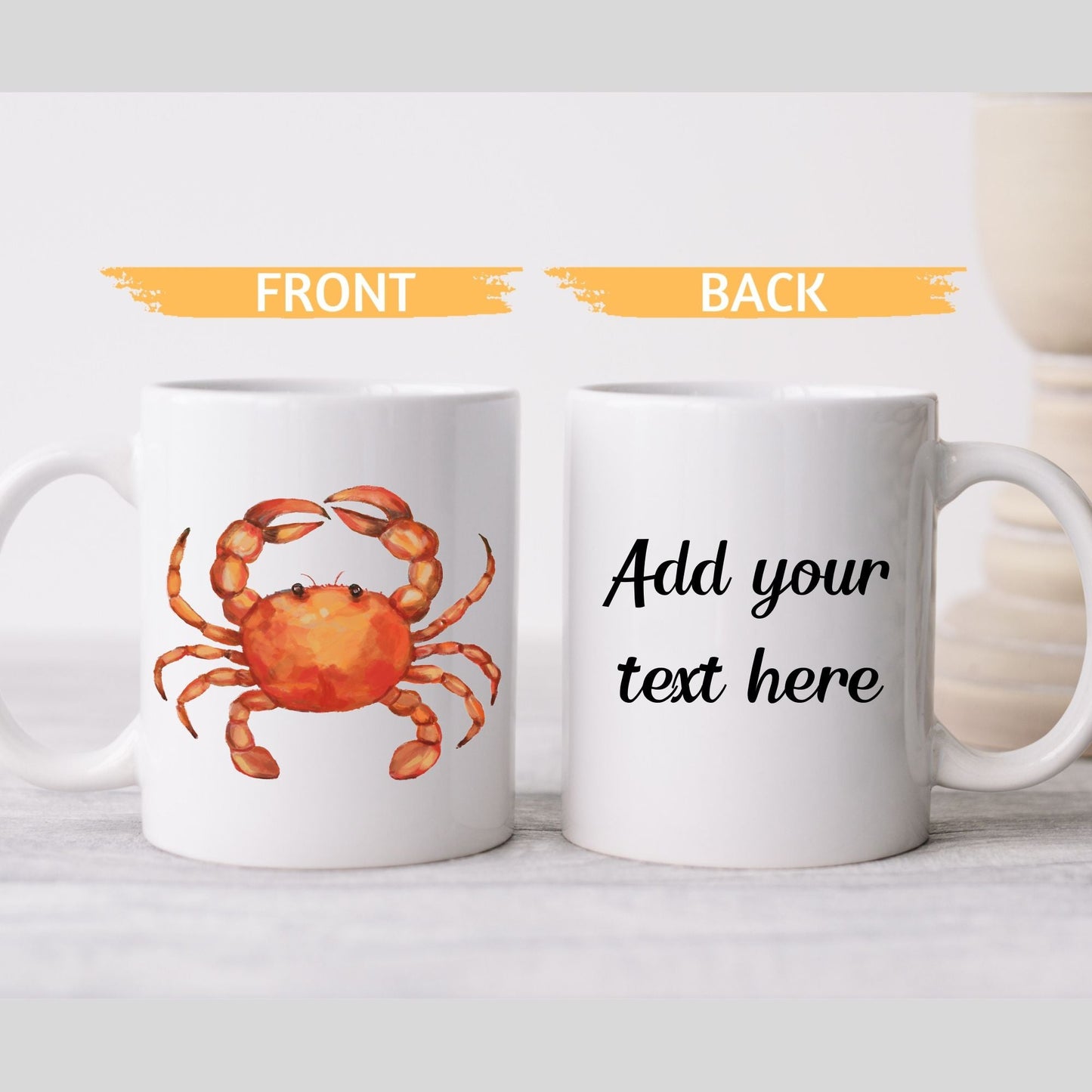 Red Crab Mug - MerikaArt