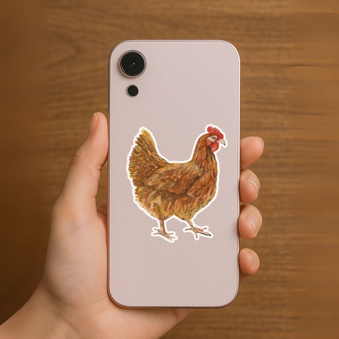 Red Hen Sticker - MerikaArt